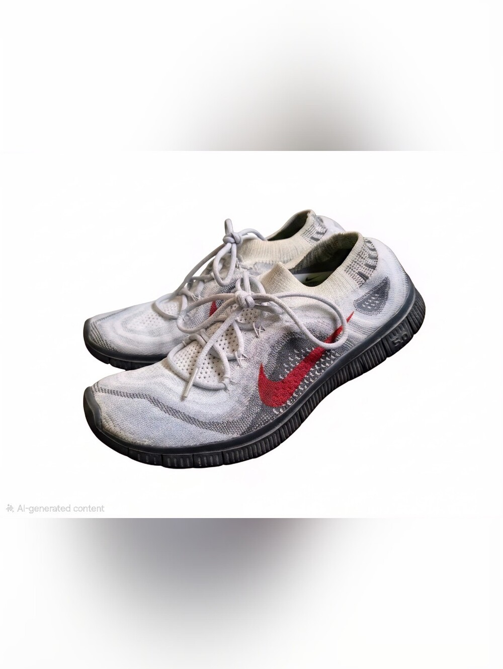 Nike Free 4 White and Neon Green Running Shoe Inner Detail #running #lightweight